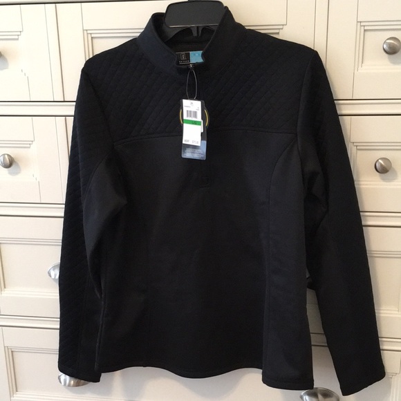 PGA Tour Tops - PGA Tour-NWT-Lady’s Black Long Sleeves Pullover Top-Size Large